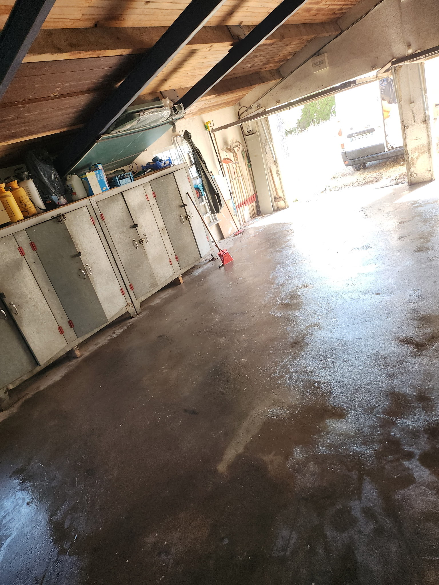 Débarras & désencombrement — garage — après intervention